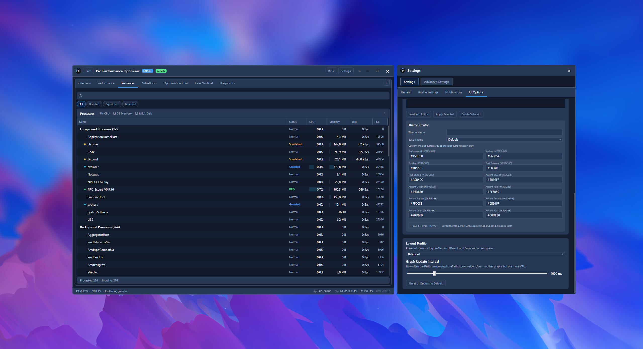 PPO Expert — performance configuration