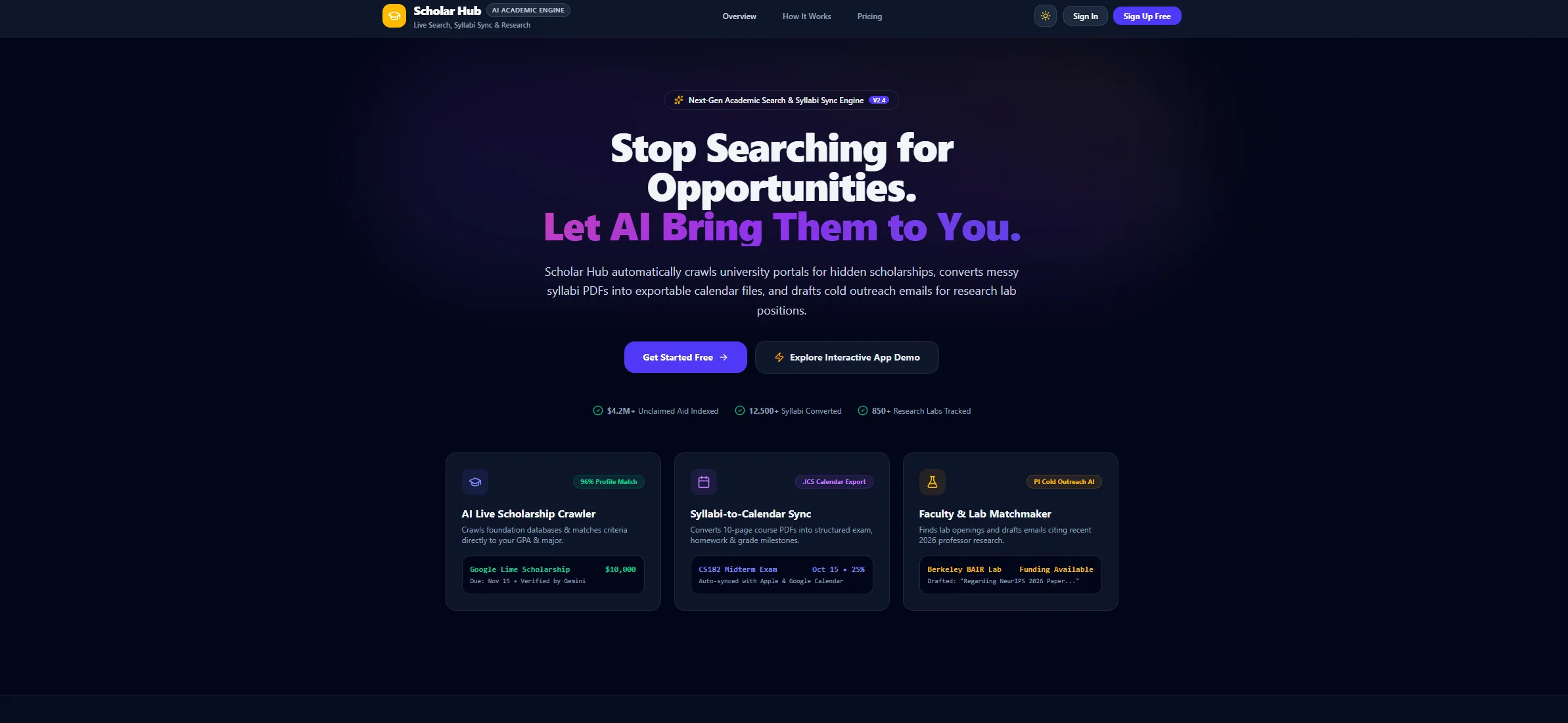 Scholar Hub AI university study, scholarship, and research platform
