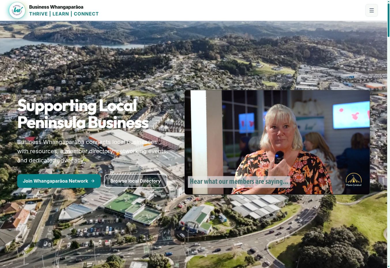 Dunn Digital’s Business Whangaparāoa client website